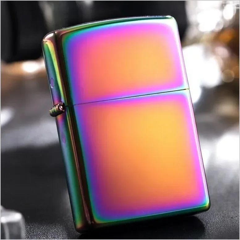 Classic Men\'s Kerosene Lighter Metal Body Sand Wheel Fireproof Lighter Cigarette Accessories Small Gifts 2024