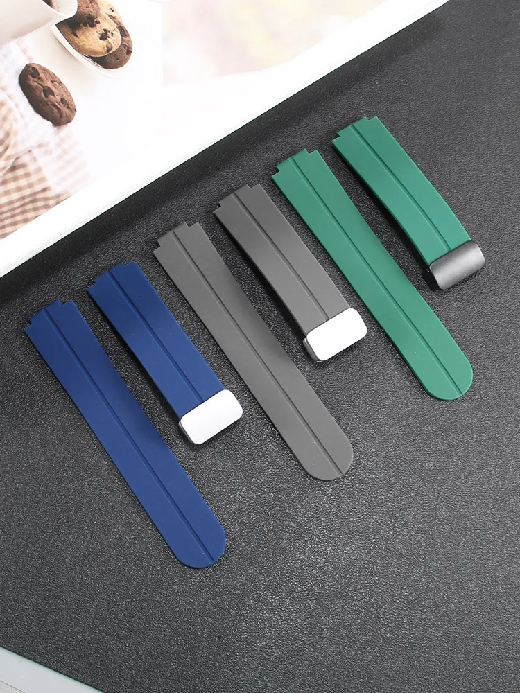Silicone Watch Strap Is Suitable for Cartier Blue Balloon Darth Vader/Black Knight Series Couple Medium and Large Bracelet