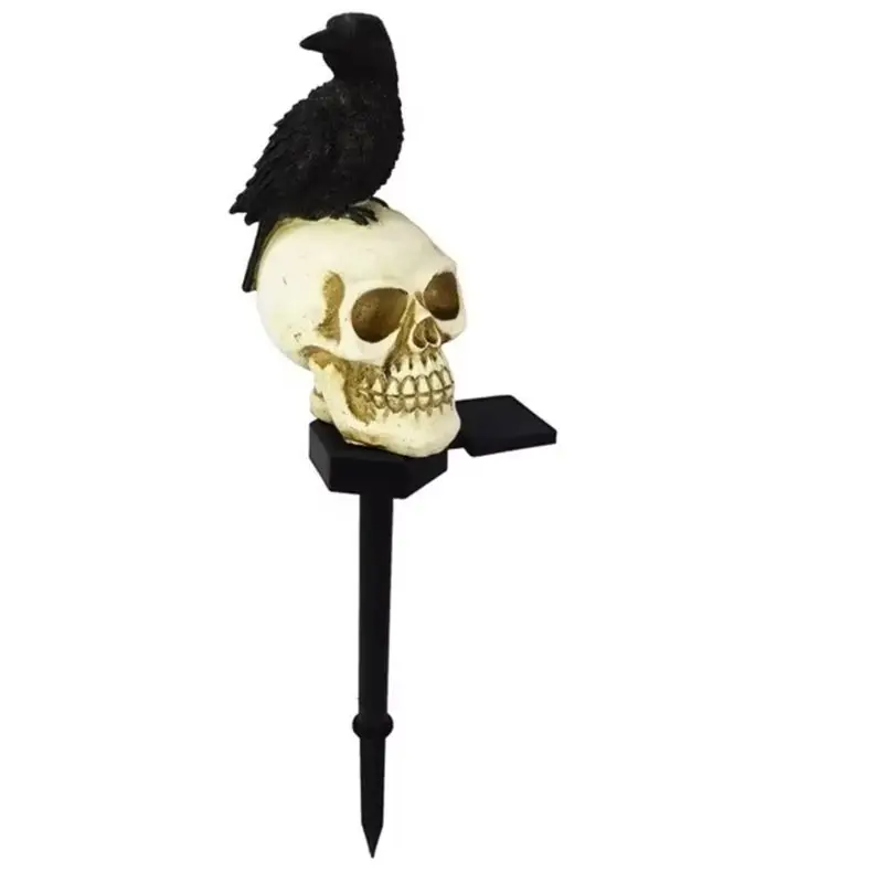 

Уличный светильник-скелет AA81 для Хэллоуина, с призрачной гримасой, для праздничного освещения и украшения сада, модель А