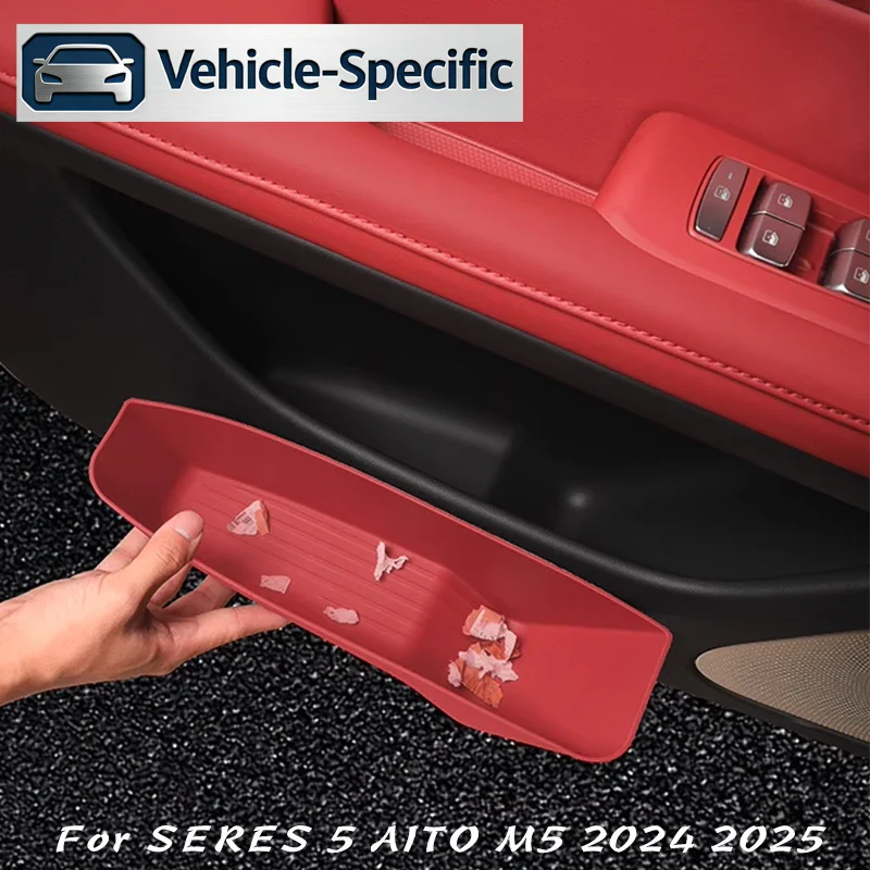 

For SERES 5 AITO M5 2024 2025 Car Door Groove Storage Box Protectors Cover Mats Pad Anti Kick Accessories