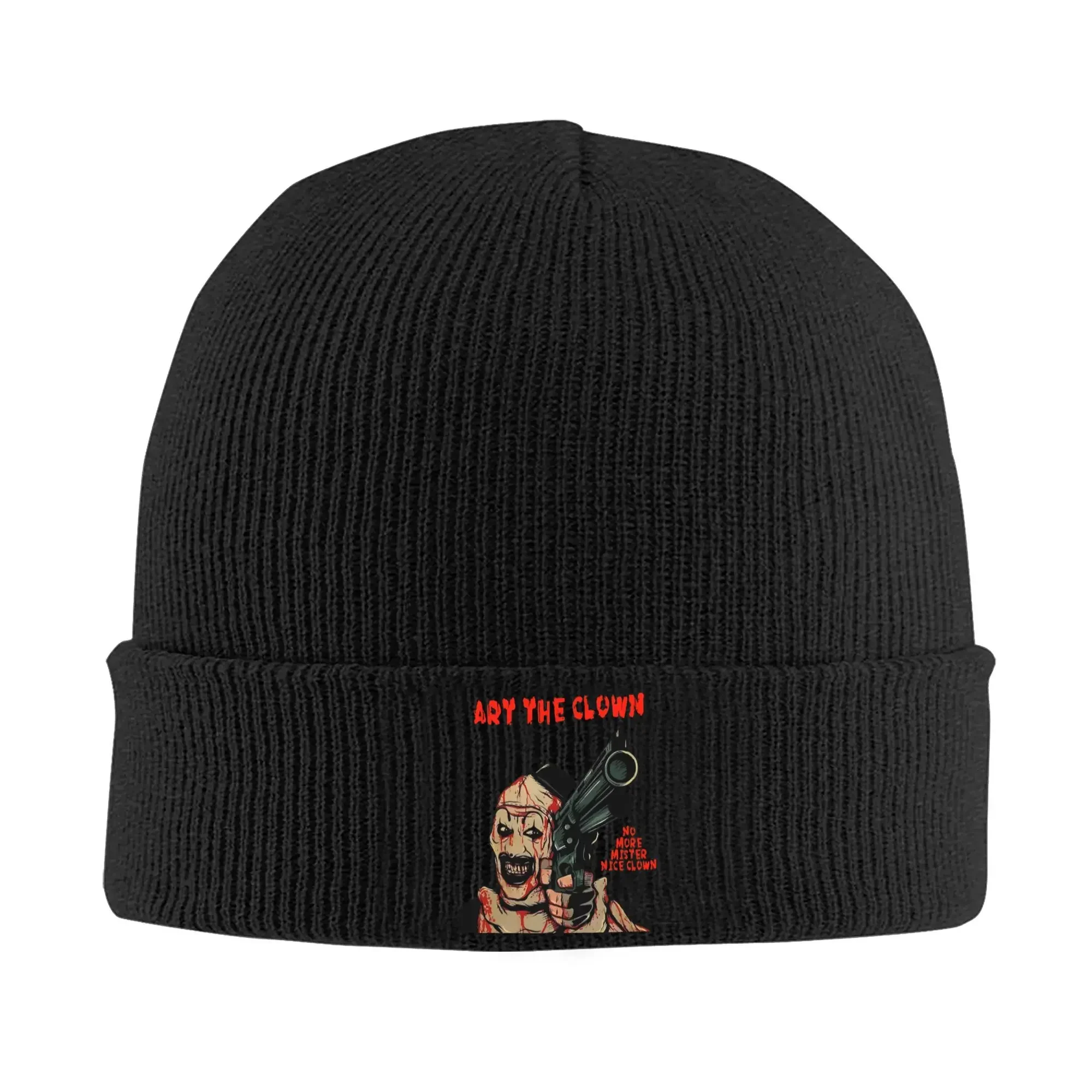 Terrifier Art The Clown Knitted Hat Beanie Autumn Winter Hat Warm Unisex  Street  Caps Men Women Gift