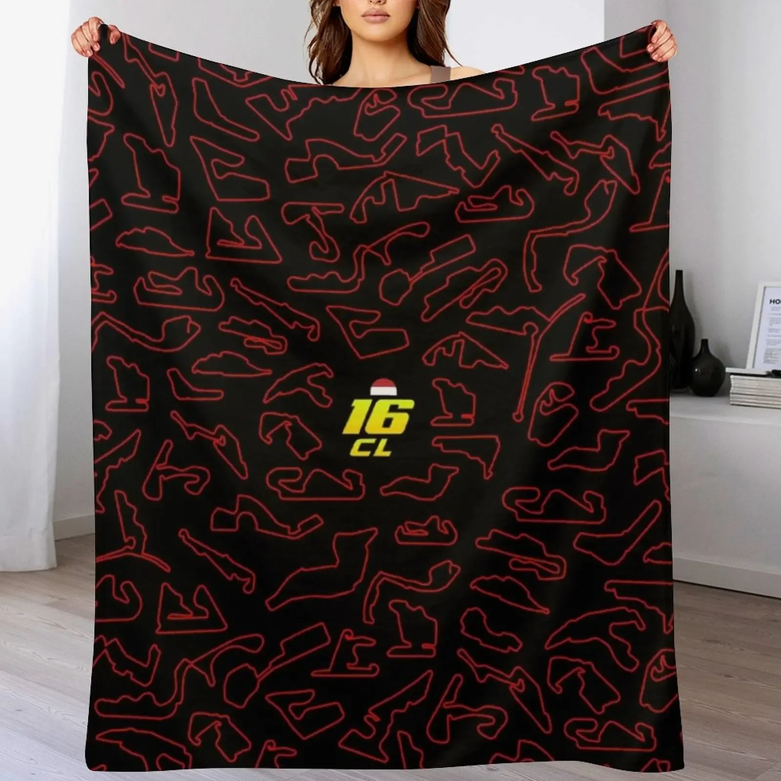 

CL 16 - Circuits Pattern Throw Blanket Extra Large Throw Heavy Furry Bed covers Blankets