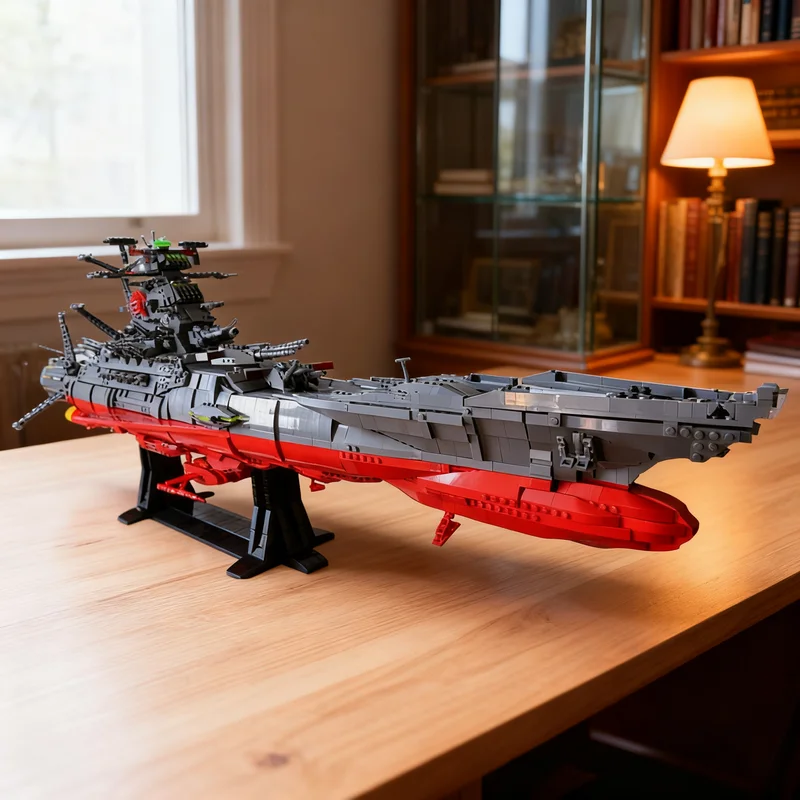 5325pcs MOC Space Yamato Battleship UCS Model Building Blocks Christmas Gift Collectible Creative For Desktop And Shelf Display