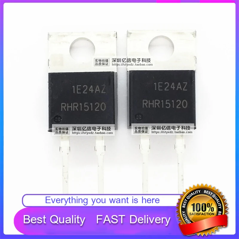 10Pcs/Lot New Original RHR15120 TO220-2 15A1200V SUPER FAST RECOVERY Diode Good Quality  In Stock