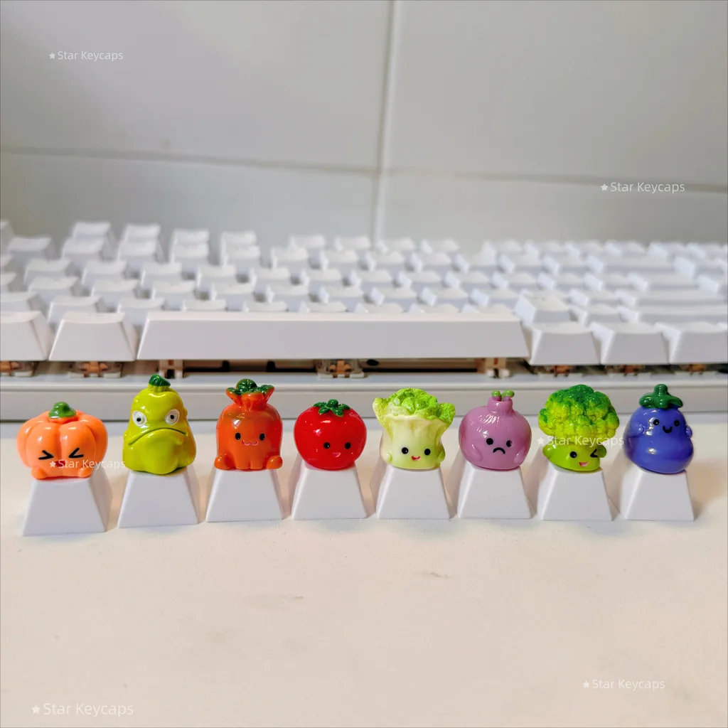 Creative Simulation Vegetables Keycaps Key Cap for Cherry MX  Mechanical Keyboard Gaming Accessorie Girl Gift