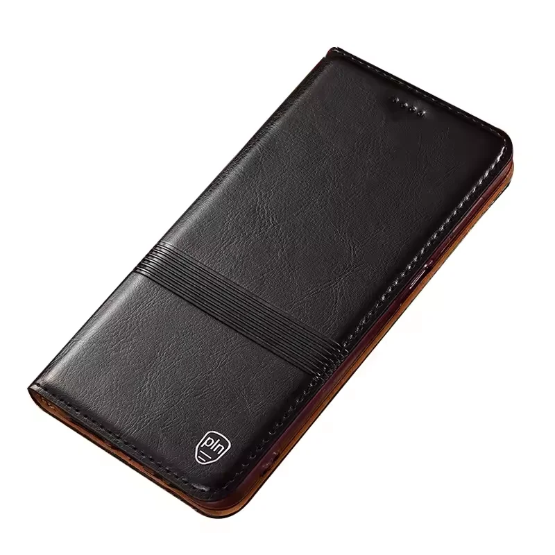 

Business Genuine Leather Phone Case For iPhone 17 Pro Max 14 11 12 13 15 16 Pro Max 16 Plus 17Air Card Pocket Wallet Flip Cover