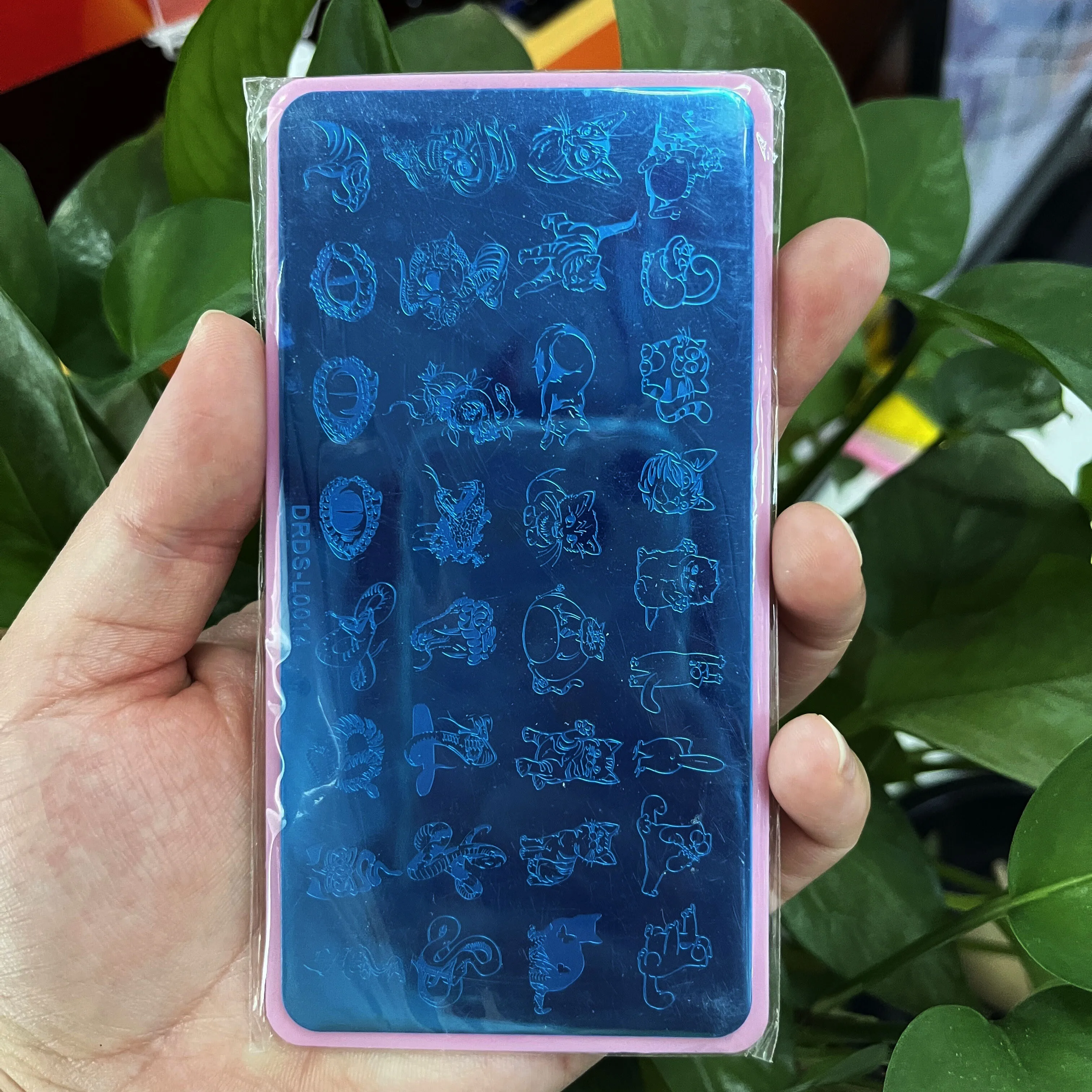 12X6cm Bohemia Stainless Steel Nail Art Stamp 3DFace/Flowers/Geometric Nail Template DIY Xmas Painting UV Polish Manicure Tool