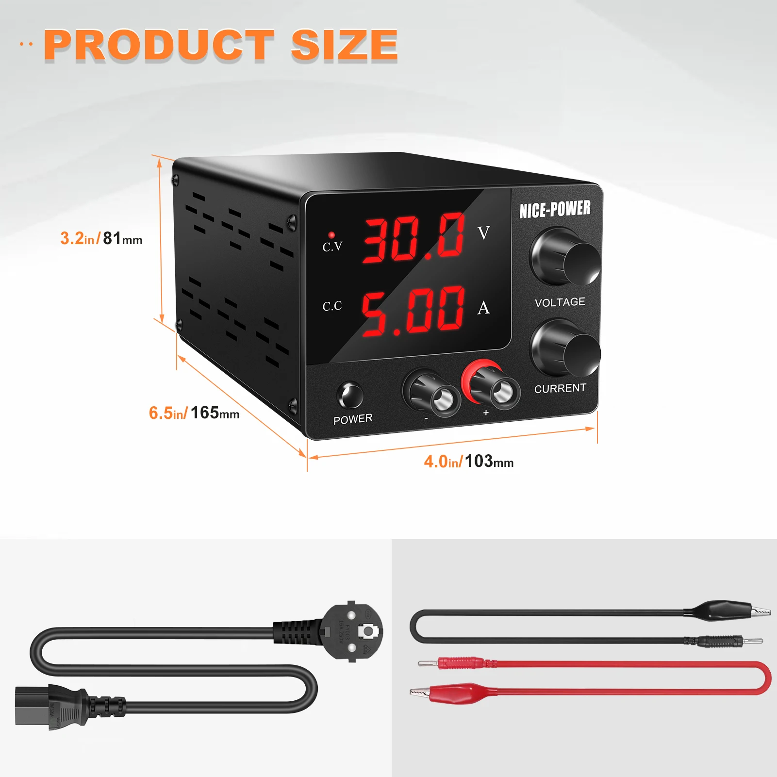 30V 5A Lab DC Power Supply Adjustable AC100-240V Mini Variable Switch Digital Bench Voltage Regulator Home Appliance Maintenance