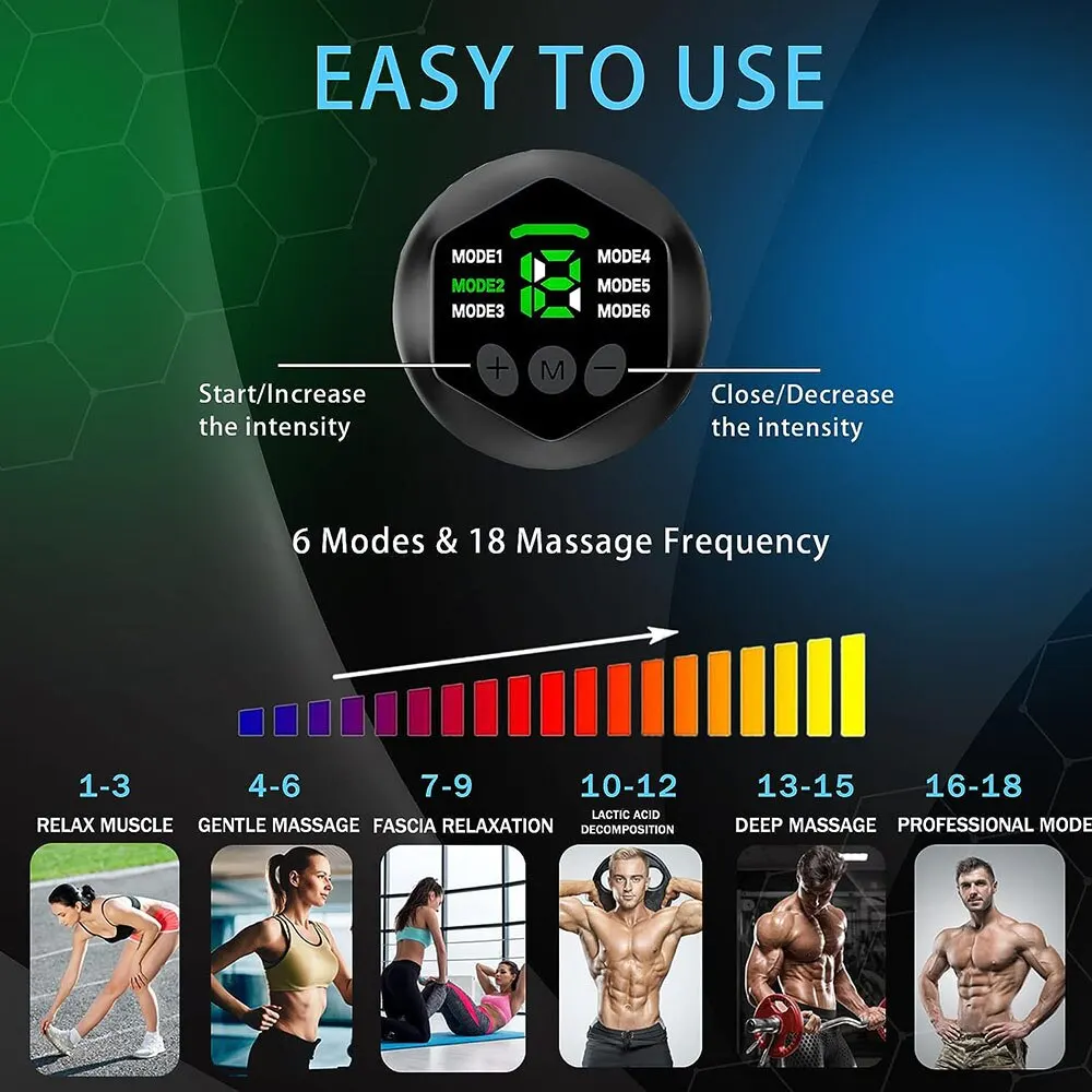 EMS Abdominal Muscle Stimulator Toning Belt Portable Electric ABS Machine Muscle Toner Fitness Training Gear Home Gym