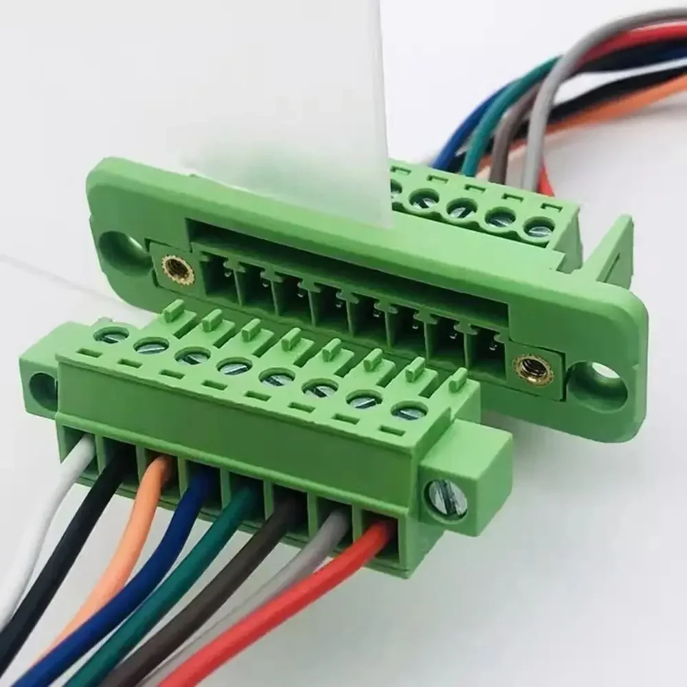 1Sets 15EDGWC Pitch 3.81mm 2P/3P/4P/5P/6P/8P/9P/10P/12P/16P/18P/22P Pluggable Terminal Block Connector JM15EDGKM 3.81mm Pitch