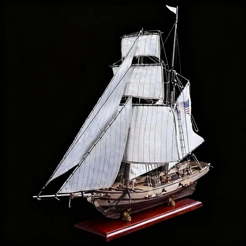 1/32 Baltimore-type Sailing Ship Assembly Model 73cm Wooden Structure Ships Static Model Kit Ship Toy Boys' Toys