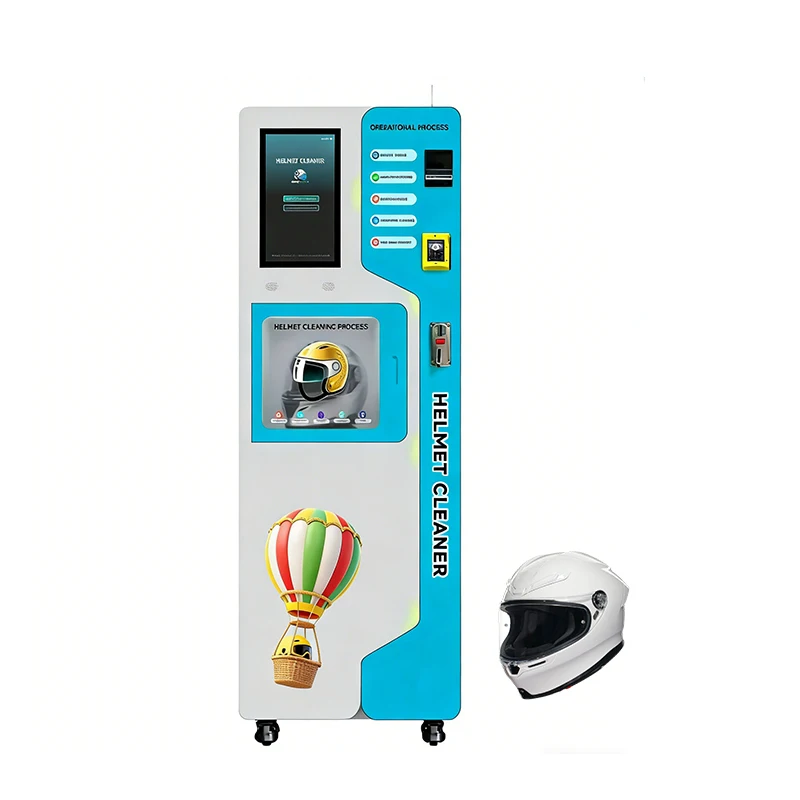 Customized Self Service Helmet Washing Vending Machine Accepts Peso Coins Automatic Operation For Motorcyclists