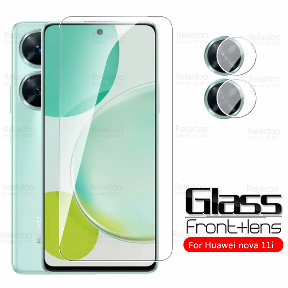 2To1 Camera Tempered Glass For Huawei Nova 11i Screen Protector Huawey Nova11i Nova 11 i i11 6.8