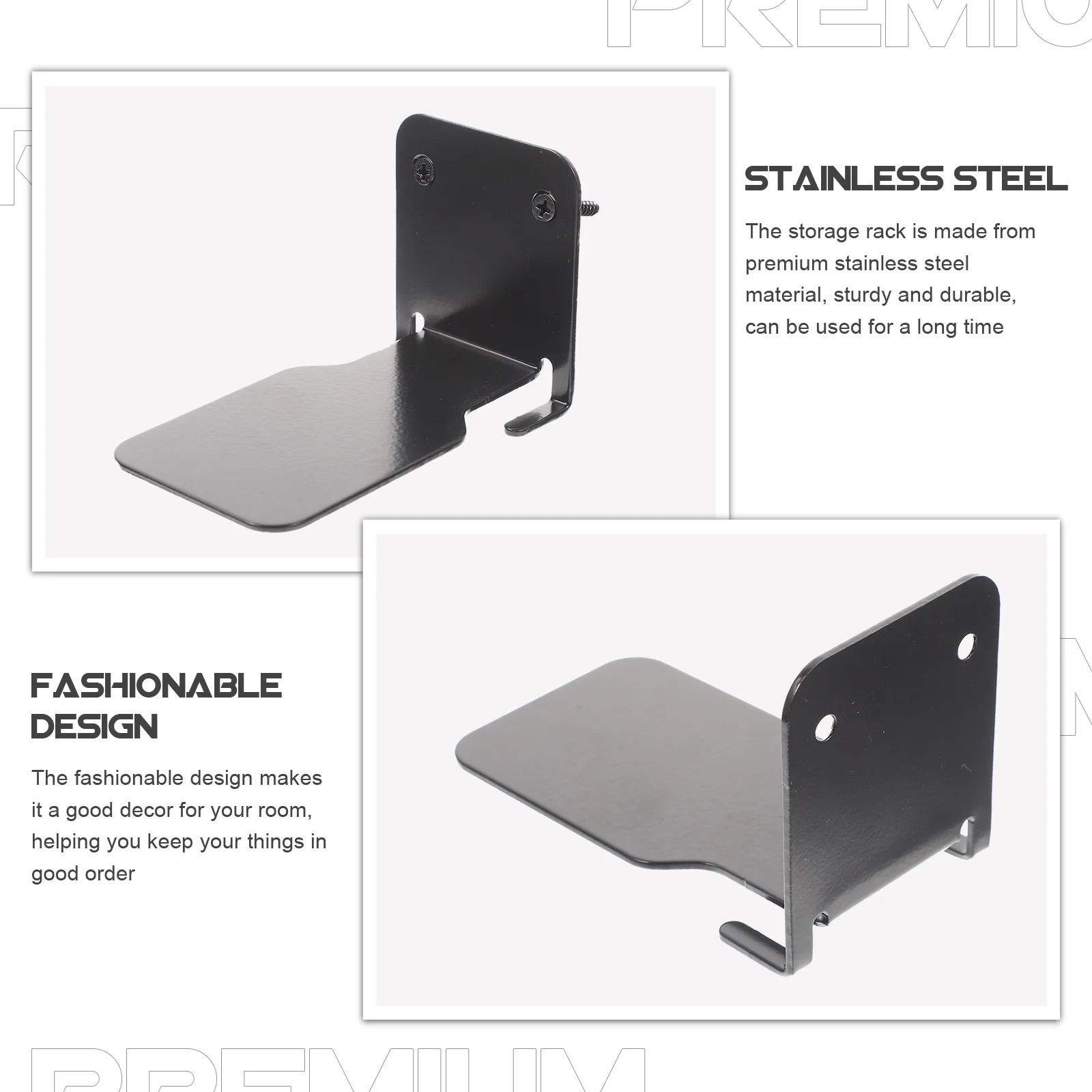 

Wall Floating Bookshelf Invisible Metal Wall Mounted Book Rack Stainless Steel Floating Storage Shelf Book Holder for Home