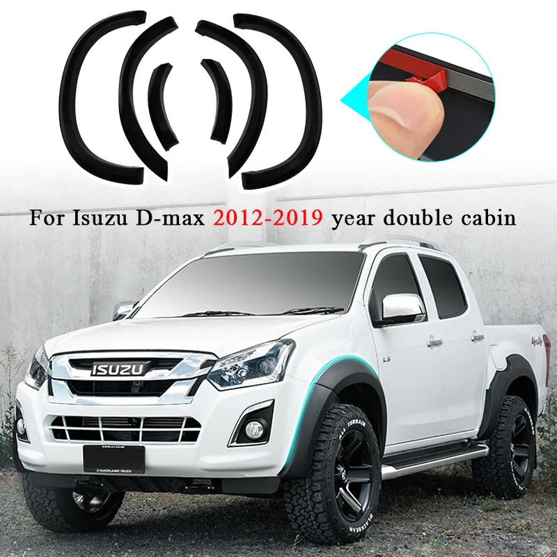 

Car Accessories Fender Flare Wheel Arch Kit For ISUZU D-MAX 2012-2019 Mudguards Wide Body Extension Double Cab Car Styling 6PCS