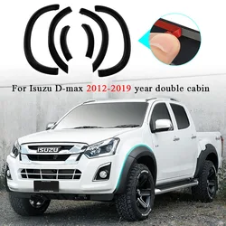 Car Accessories Fender Flare Wheel Arch Kit For ISUZU D-MAX 2012-2019 Mudguards Wide Body Extension Double Cab Car Styling 6PCS