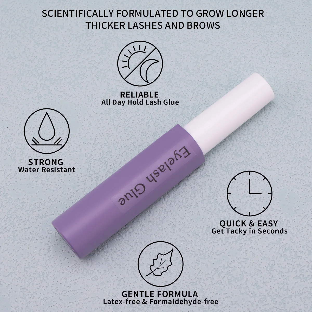 つけまつげ接着剤使い捨てホルムアルデヒドフリー抗アレルギー本物の耐久性のある超粘着性が利用可能