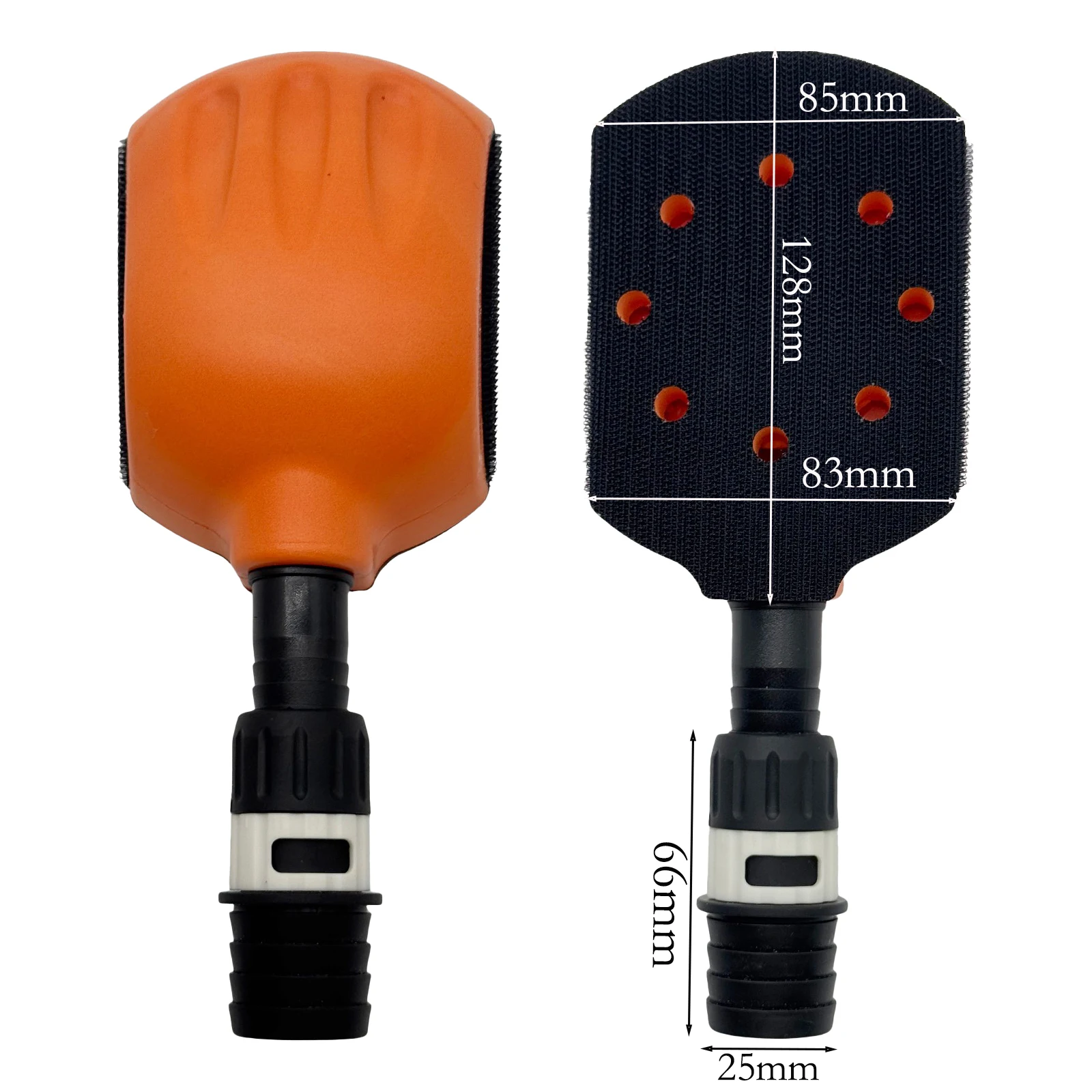 

6-дюймовый вакуумный ручной шлифовальный блок, шлифовальный держатель на крючках и петлях, шлифовальная подушечка без пыли для полировки краски на теле, деревообработки