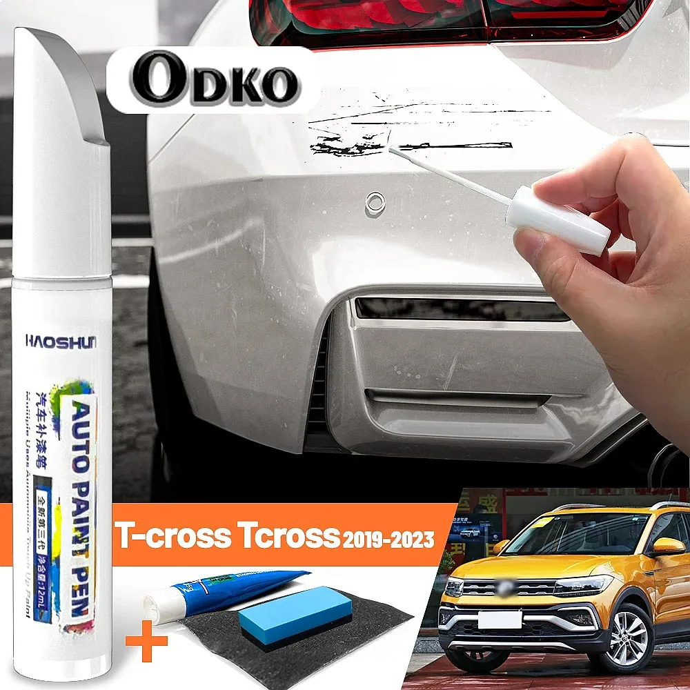 Car Paint Pen Paint Care Fixer Scratch Repair Wax Painting Scratch Remover For VW T-cross Tcross 2019-2023 2020 2021 2022