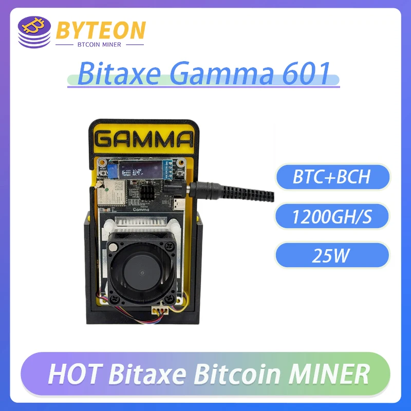 Bitcoin miner Bitaxe Gamma 601 Solo Miner 1.2TH/S BM1370 From Antminer S21 Pro Asic miner BTC Miner crypto miner win 3.12BTC