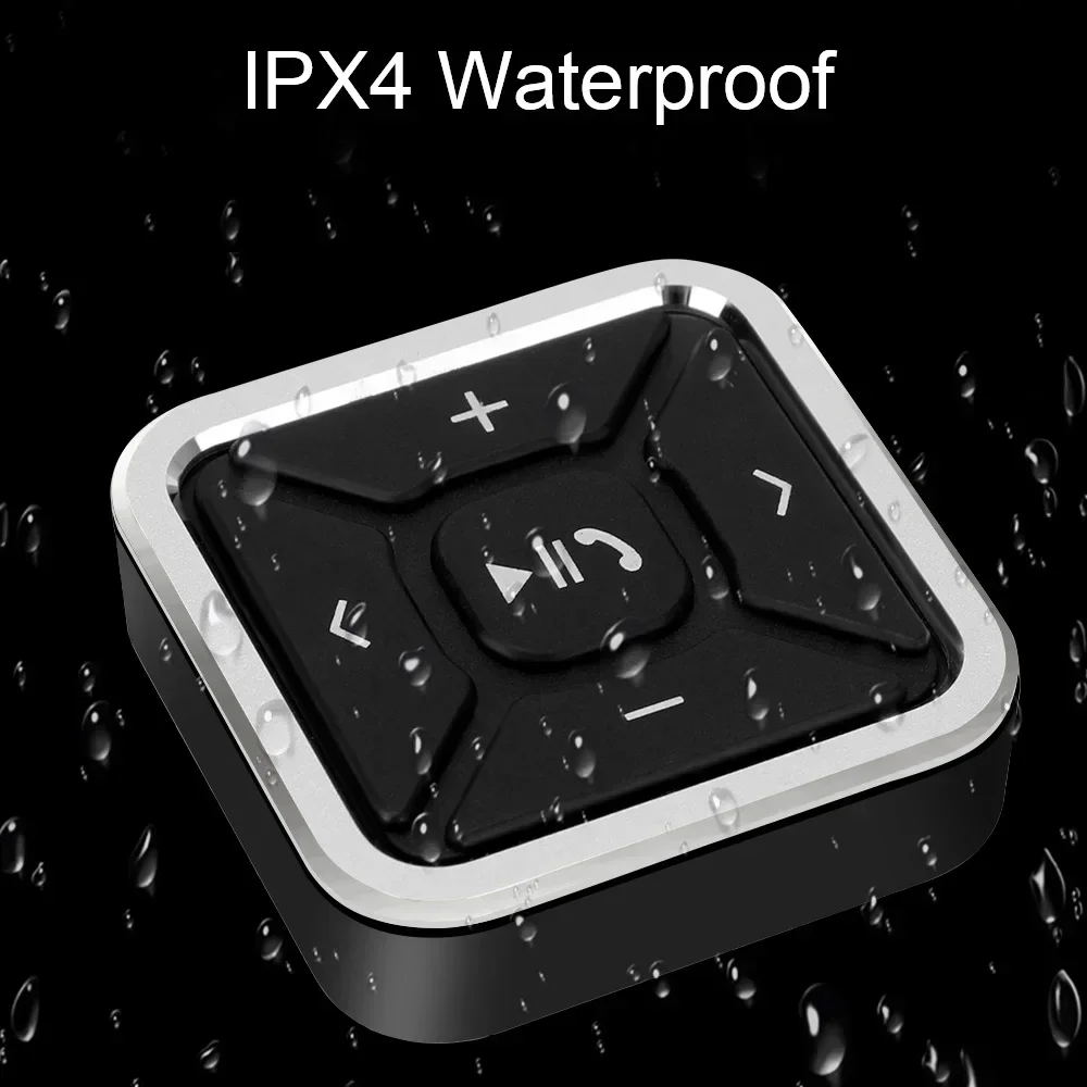 سماعة لاسلكية تعمل بالبلوتوث عجلة القيادة التحكم عن بعد لنظام أندرويد IOS الهاتف الذكي التحكم تصفيف السيارة للوسائط MP3 تشغيل الموسيقى جديد