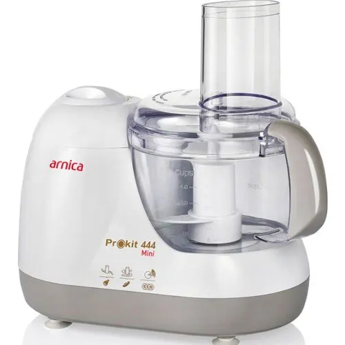 Arnica 444 Prokit Mini 600 W Multi-Function Kitchen Robot, slicer, grating, shredding, mixing, 600 Watt 2 different speed