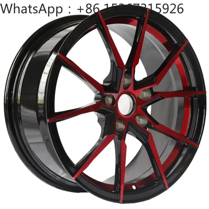 16-19 Inch Five-Spoke Brushed Gray Polished Custom Forged Aluminum Alloy Wheel Rims Compact Passenger Car Wheels