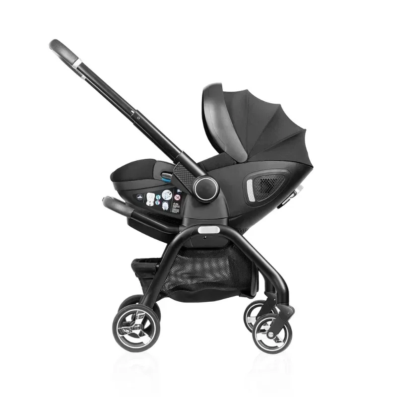 Car seat Stroller 4 In 1 Multifunctional and Foldable design with Baby Carriage Basket Portable Travel System Stroller