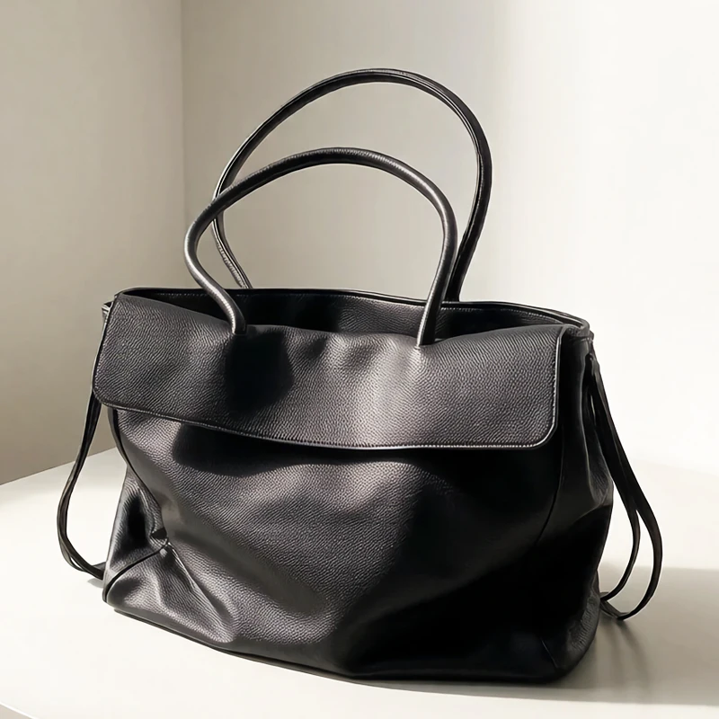 Briefcase Tote Bags For Women Luxury Designer Handbag And Purses 2025 New In PU Grain Multi-compartment Design Underarm Shoulder