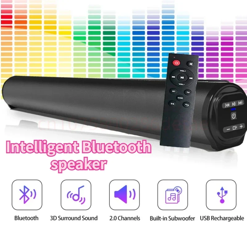 

Super Powerful Wireless Bluetooth Sound Bar Portable Speaker Surround Stereo Home TV Sound Box Subwoofer FM Radio Home Theater