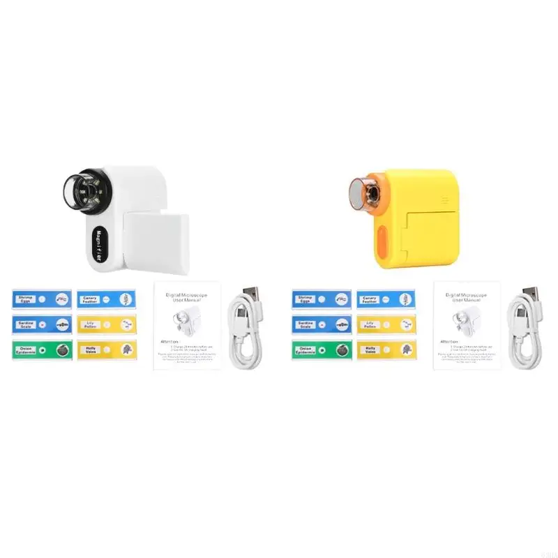 

63 га портативного карманного микроскопа с 63 га с 2 -дюймовым экраном для детей и взрослых Электронный видео микроскоп