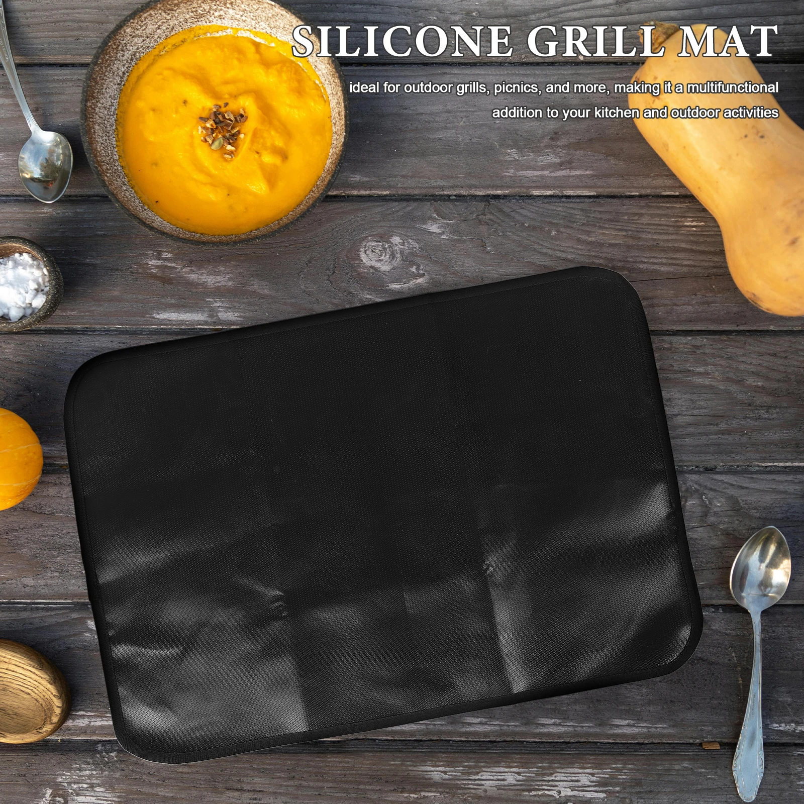 

2Pcs 18x15inch Heat Resistant Fireproof Mat for Grills Air Fryers Kitchen Countertops Outdoor Patio Table Protection