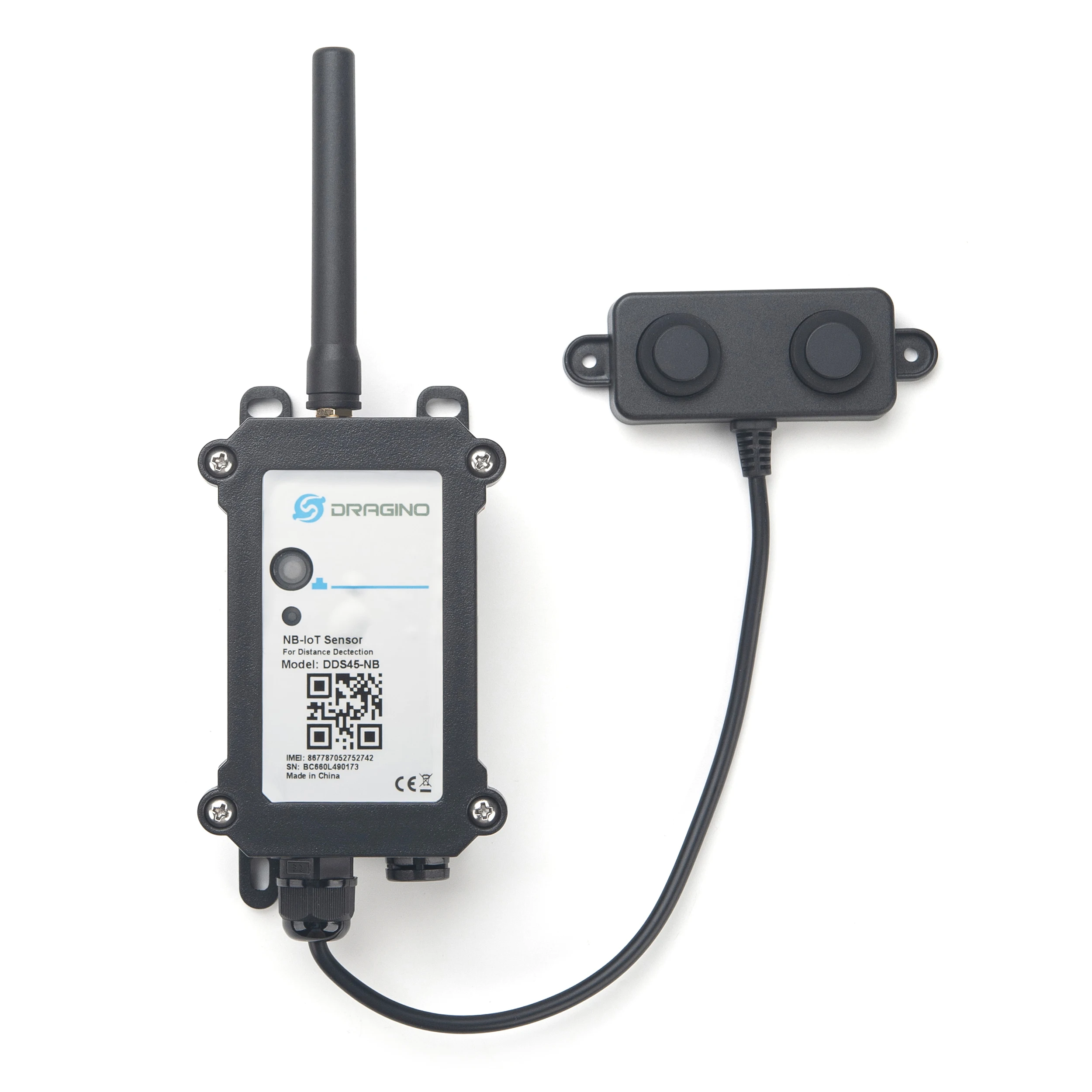 

DDS45-NB IoT Narrow Band Distance Detection Sensor For Parking Management System