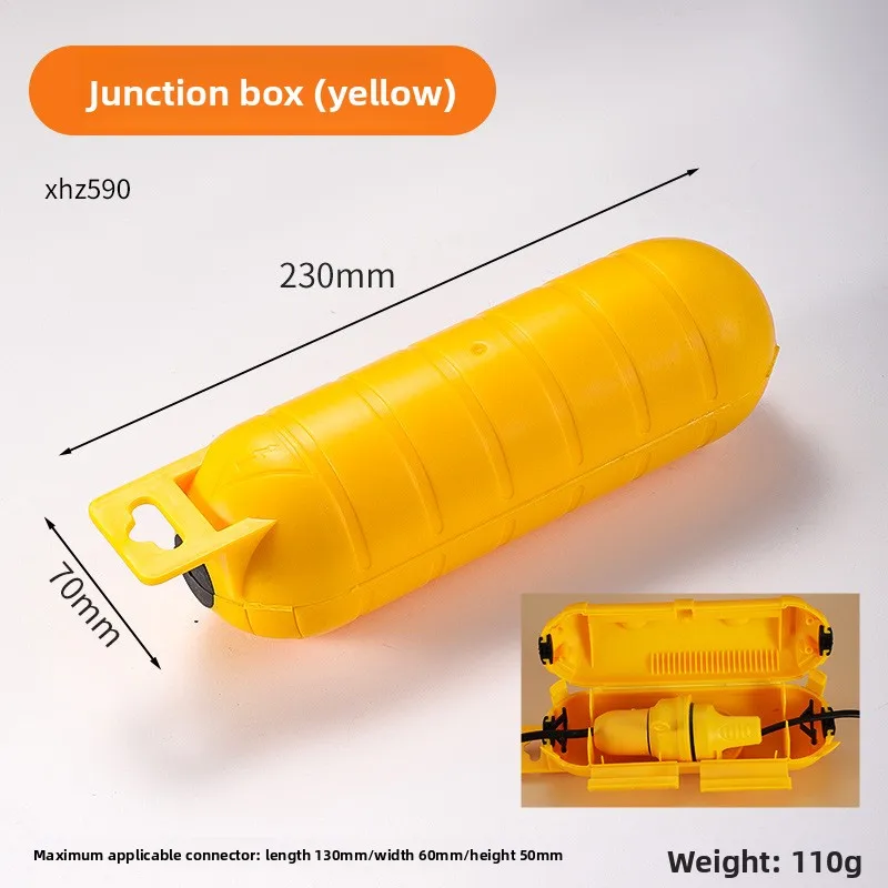 Outdoor Waterproof Socket Junction Box - High - Strength and Safe. Made of Plastic, One - in - one - out Design.