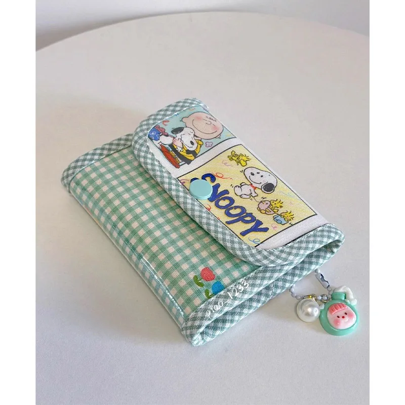 

Kawaii Snoopys Coin Purse Cute Cartoon Anime Student Coin Storage Bag Bank Card Meal Card ID Card for Storage Girl's Gifts Toys