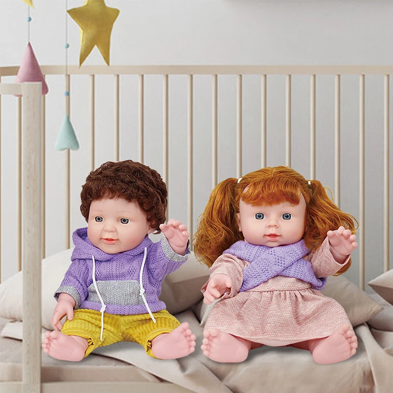 12 inch 30 cm pop met kleding realistische babypop voor kinderen schattige baby calmin pop beweegbaar poppenhuis verjaardagscadeaus kinderspeelgoed