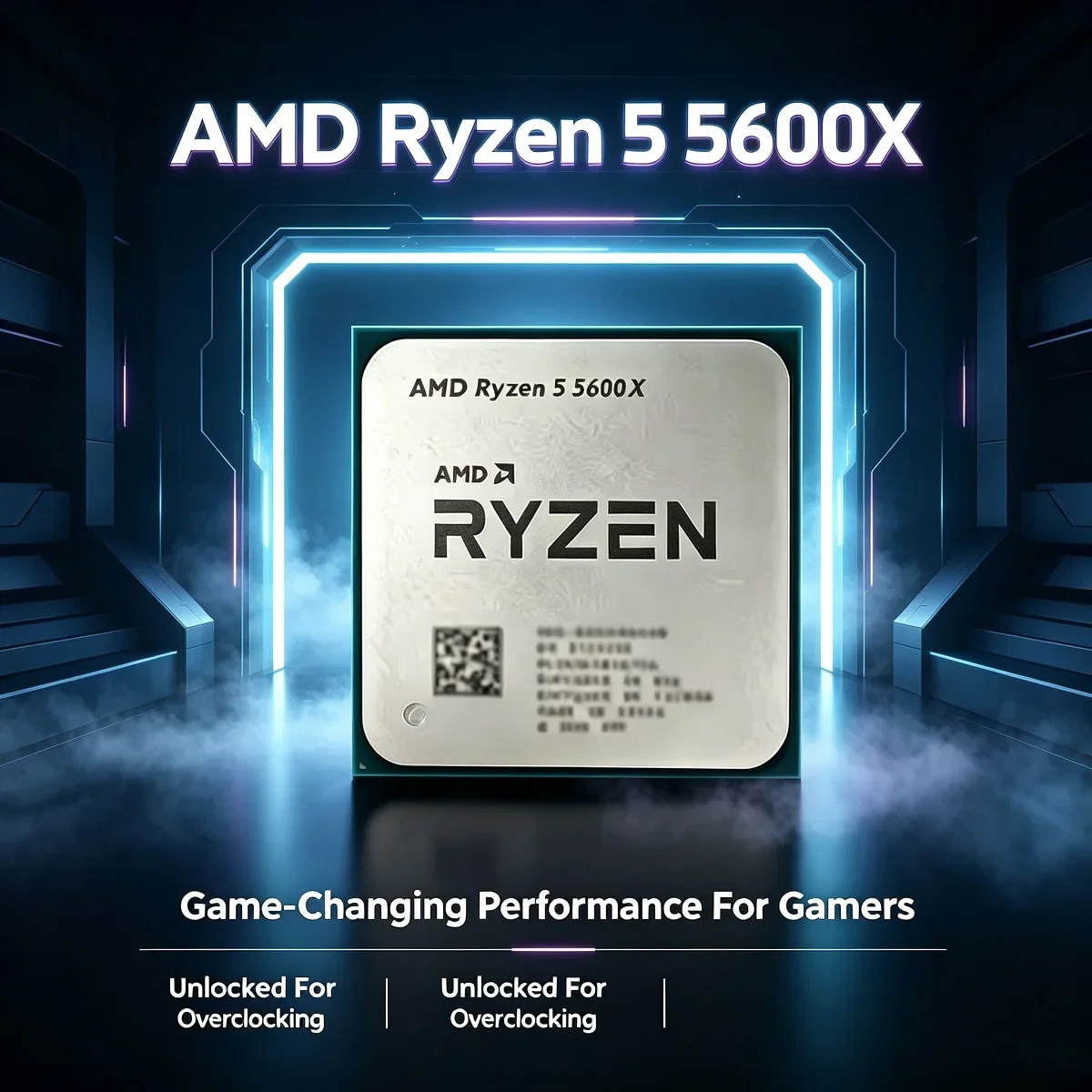 AMD Ryzen 5 5600X 7NM Used Processor CPU 3.7GHz R5 5600X 6-Core 12-Thread 65W L3=32M AM4 view 5