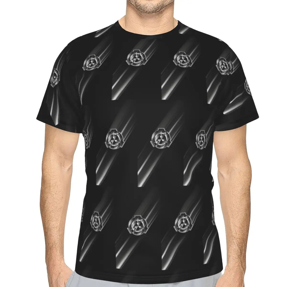 SCP Foundation MTF 100% Cotton T-Shirt Men'sFashion T Shirts Men Round Neck Short Sleeve