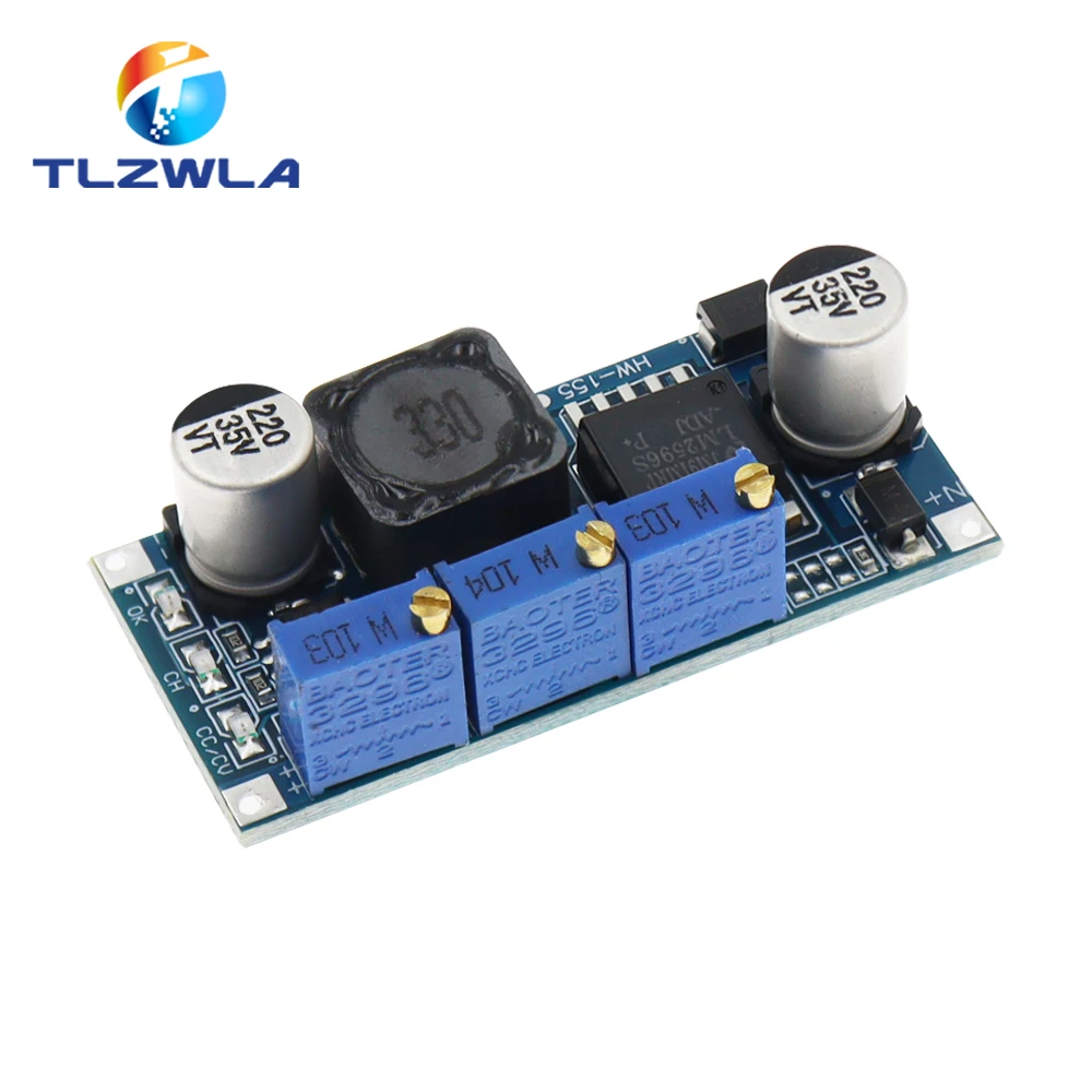 1PCS LM2596S DC-DC Constant Current Module LM2596 DC-DC 7V-35V Step-down Adjustable CC/CV Power Supply Module