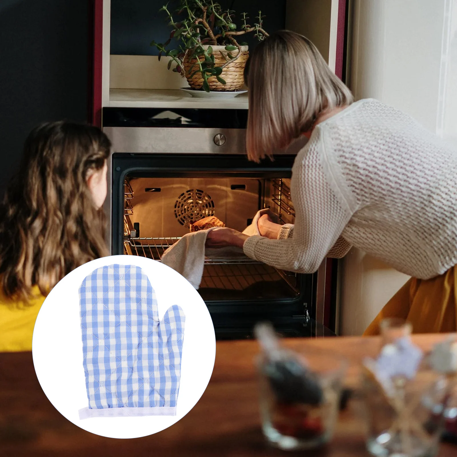 

2 Pcs Kitchen Accessories Oven Mittens Gloves Mini Microwave Baking Grill