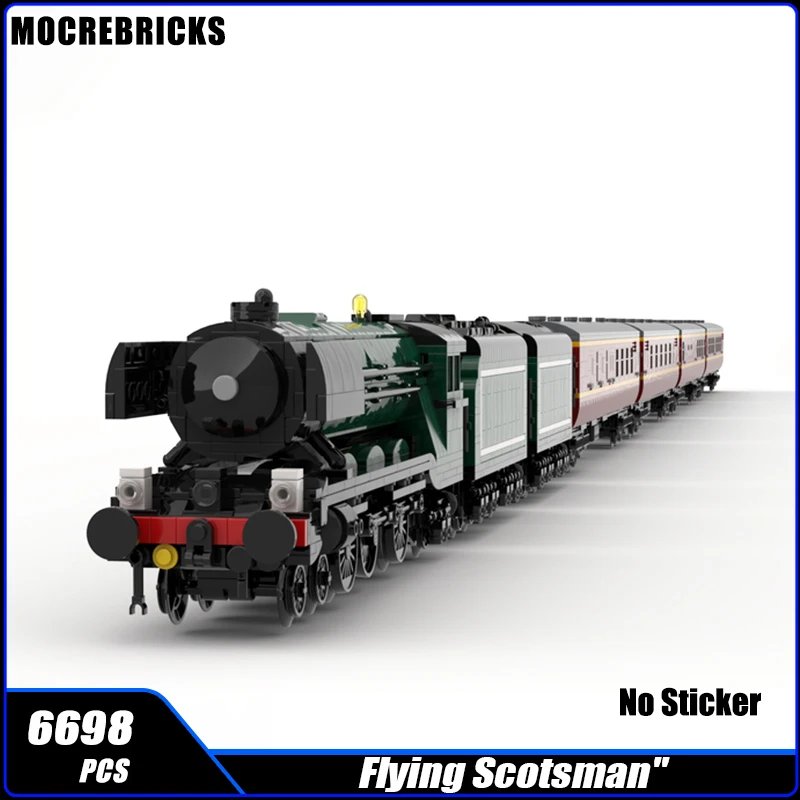 MOC Urban Express Passenger Train Sets Old Steam Locomotive Building Blocks Assembly Model Creative Kid's DIY Bricks Toys Gifts