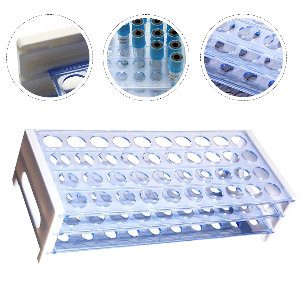 

Test Tube 40 Holes for 18mm Tubes Lightweight Plastic Test Tube Rack Laboratory Holder Detachable St ganzier Tool Part
