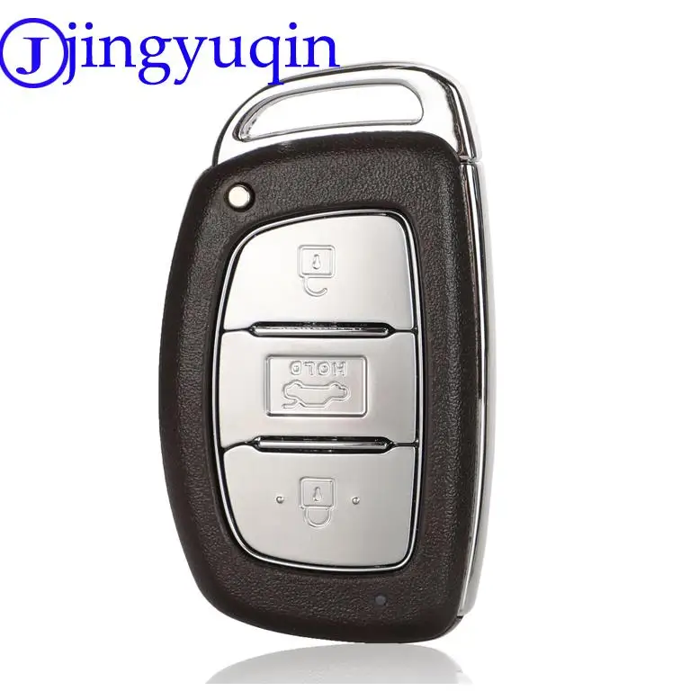 jingyuqin 3/4 Buttons Remote Car Key Shell Cover For Hyundai Creta Mistra Elantra Verna Tucson ix25 IX35 Smart Key Case