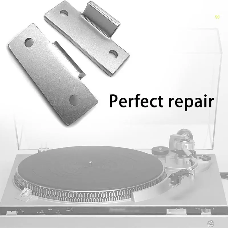 Turntable Dust Cover,Record Player Dustproof Cover Repair Tabs Hinge Brackets for Technics SL-D1 SL-Q200 SL-B1 Dropshipping