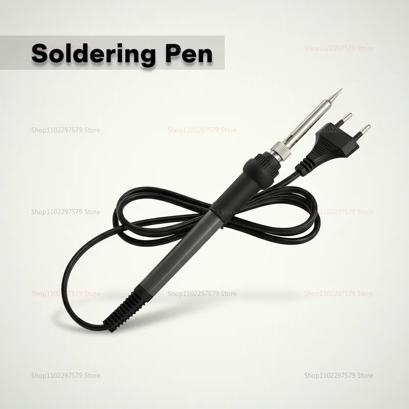 

60W adjustable temperature soldering iron, 220V European rewiring desk, hot pen tip, suitable for electronic repair and DIY.