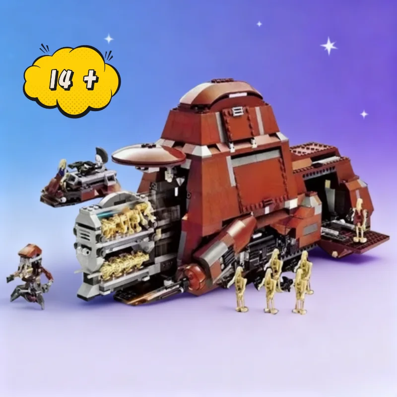 1326 قطعة MOC-7662 الاتحاد التجاري MTT اللبنات نموذج الطوب مركبة مواصلات عسكرية اللعب هدايا عيد الميلاد عيد الميلاد #1