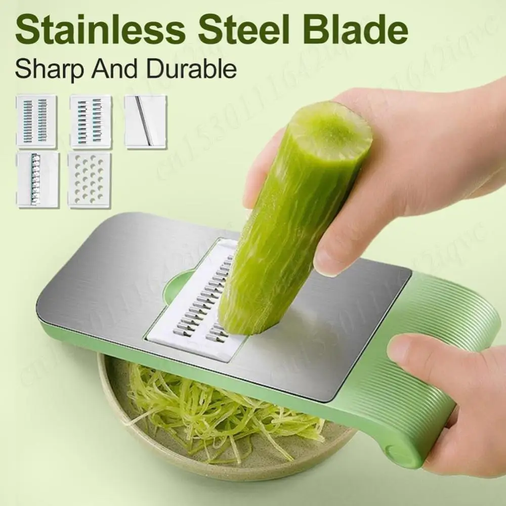 6 in 1 Multi-Functional Vegetable Chopper Stainless Steel Food Chopper Cutter Multi-Purpose Vegetable Slicer Kitchen Gadgets