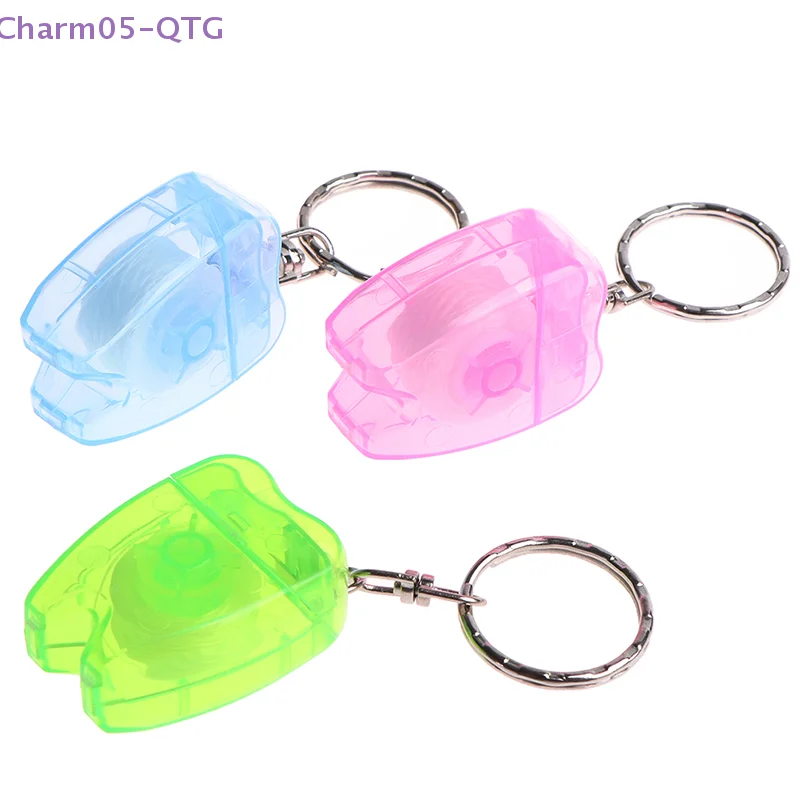 

НОВЫЙ 15 м портативный брелок для чистки зубной нити для чистки зубов, инструмент для ухода за полостью рта, брелок