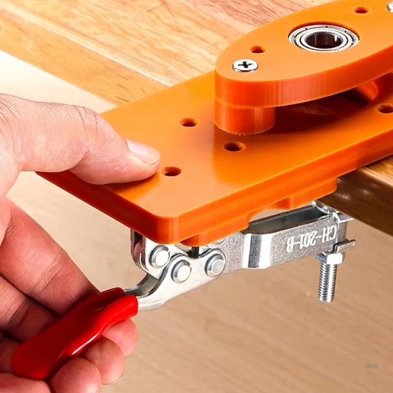 육각 정강이 경첩 구멍 오프너 목공 경첩 목공 프로젝트에서 효율적인 경첩 설치를 위한 지그 은폐형