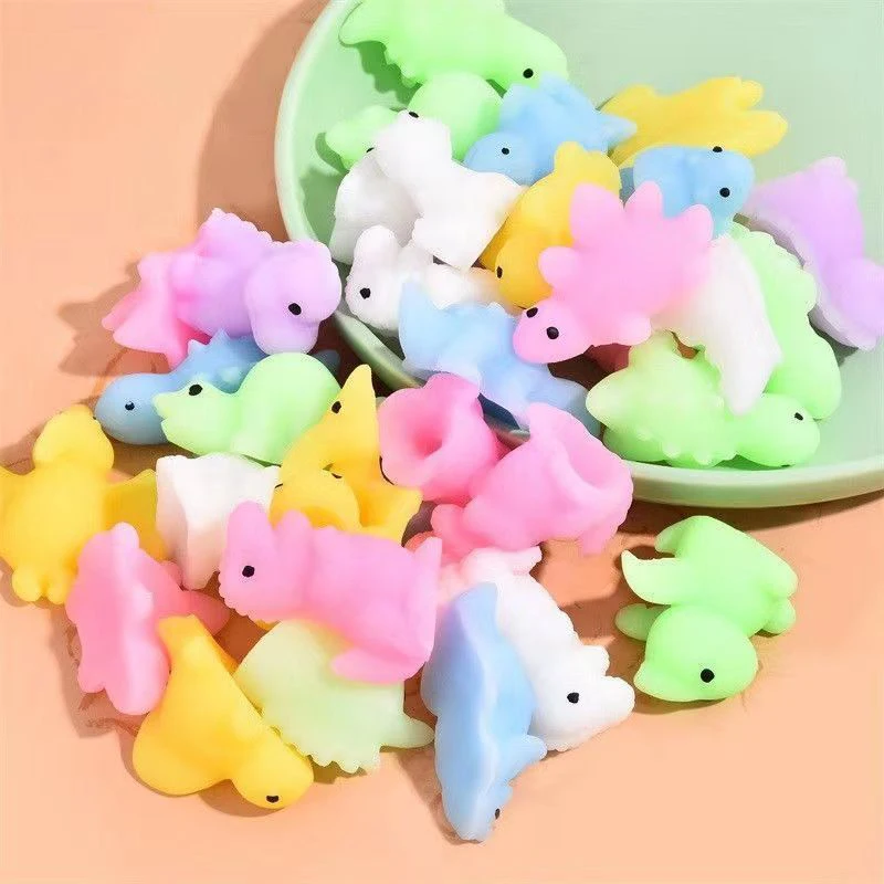 Juguetes de dinosaurio blando Mochi para niños, alivio del estrés sensorial, antiansiedad, TDAH, antiestrés, Regalos divertidos, favores de fiesta